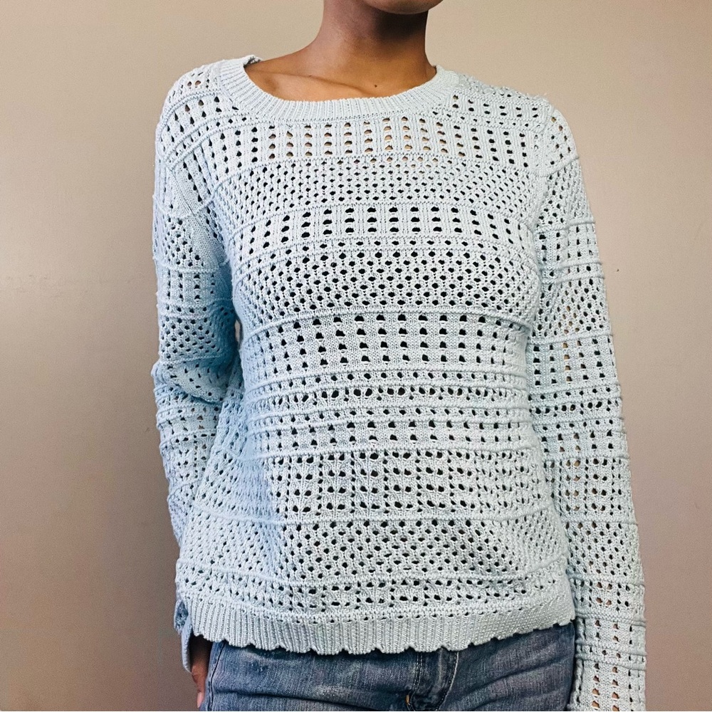 Mi Ami Baby Blue Knit Sweater